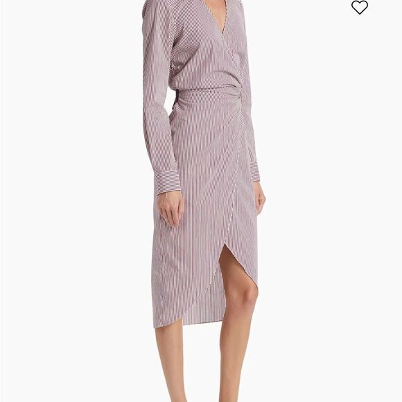 Veronica Beard Jacinda Striped Stretch Cotton Shirtdress size 0 NWT $497 - Picture 8 of 13